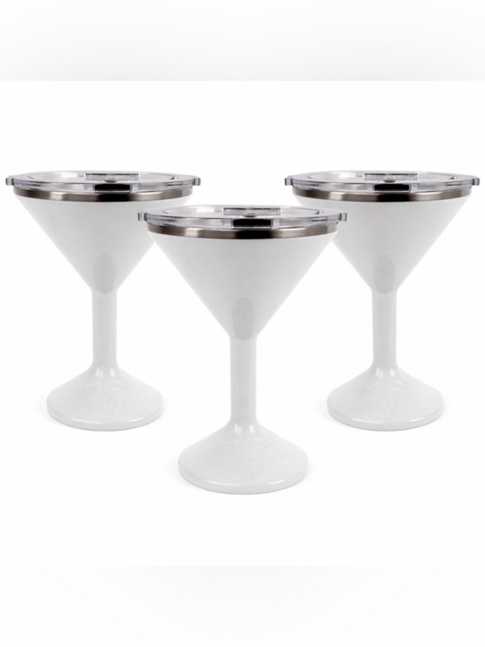 NEW Set of 3 ORCA Martini Beach/Poolside Tumblers Insulated 13oz with Lids